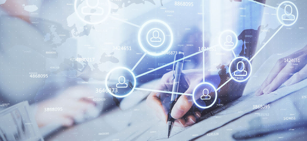 Social networking abstract image